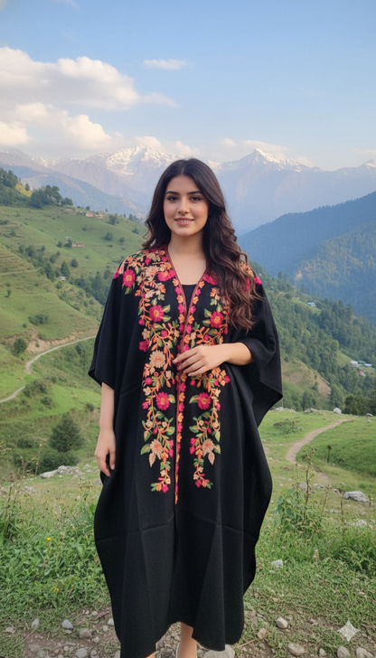Luxurious Embroidered Pashmina Kaftan