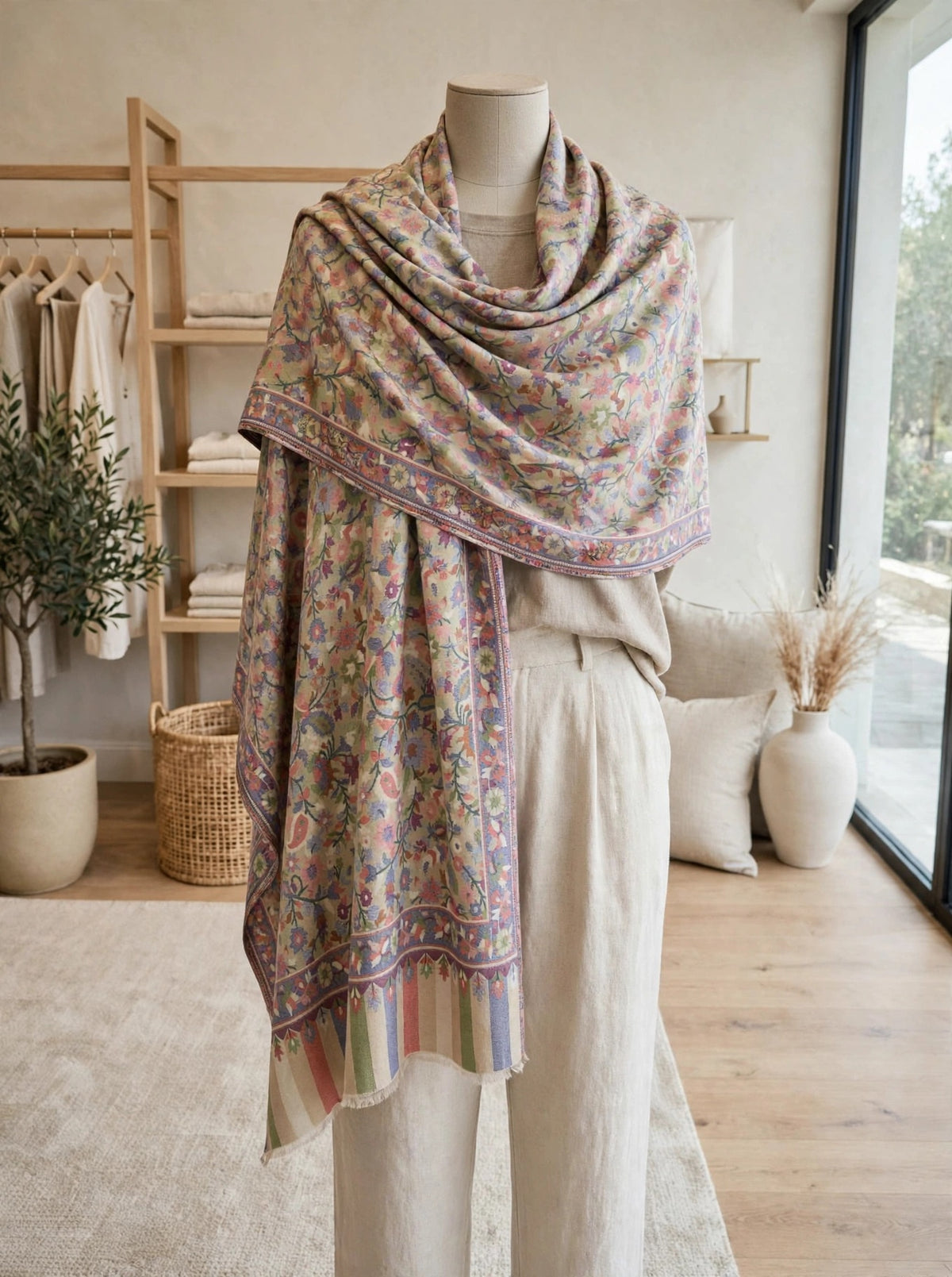 Kani weave shawl