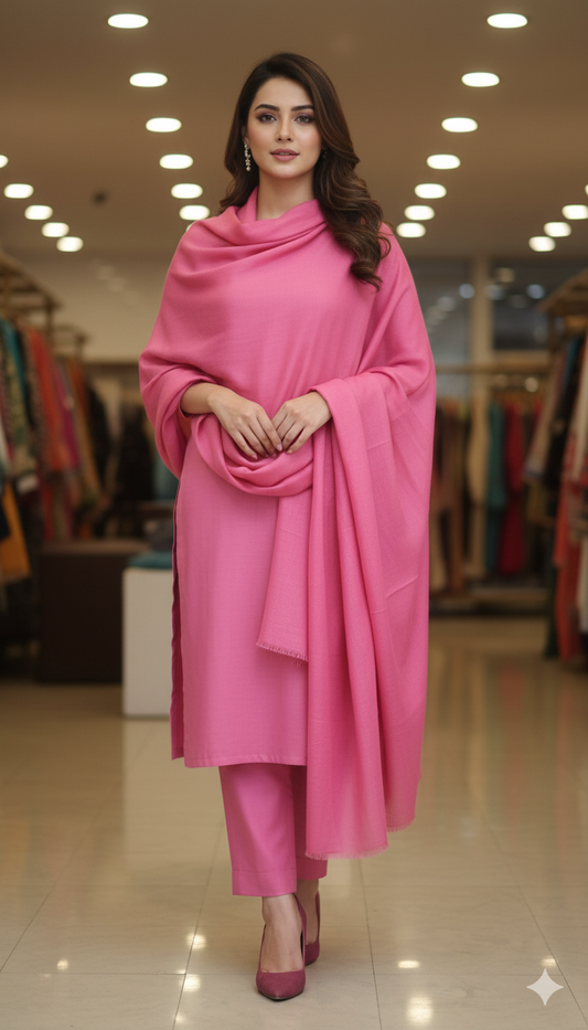 Candy Pink Pashmina Shawl