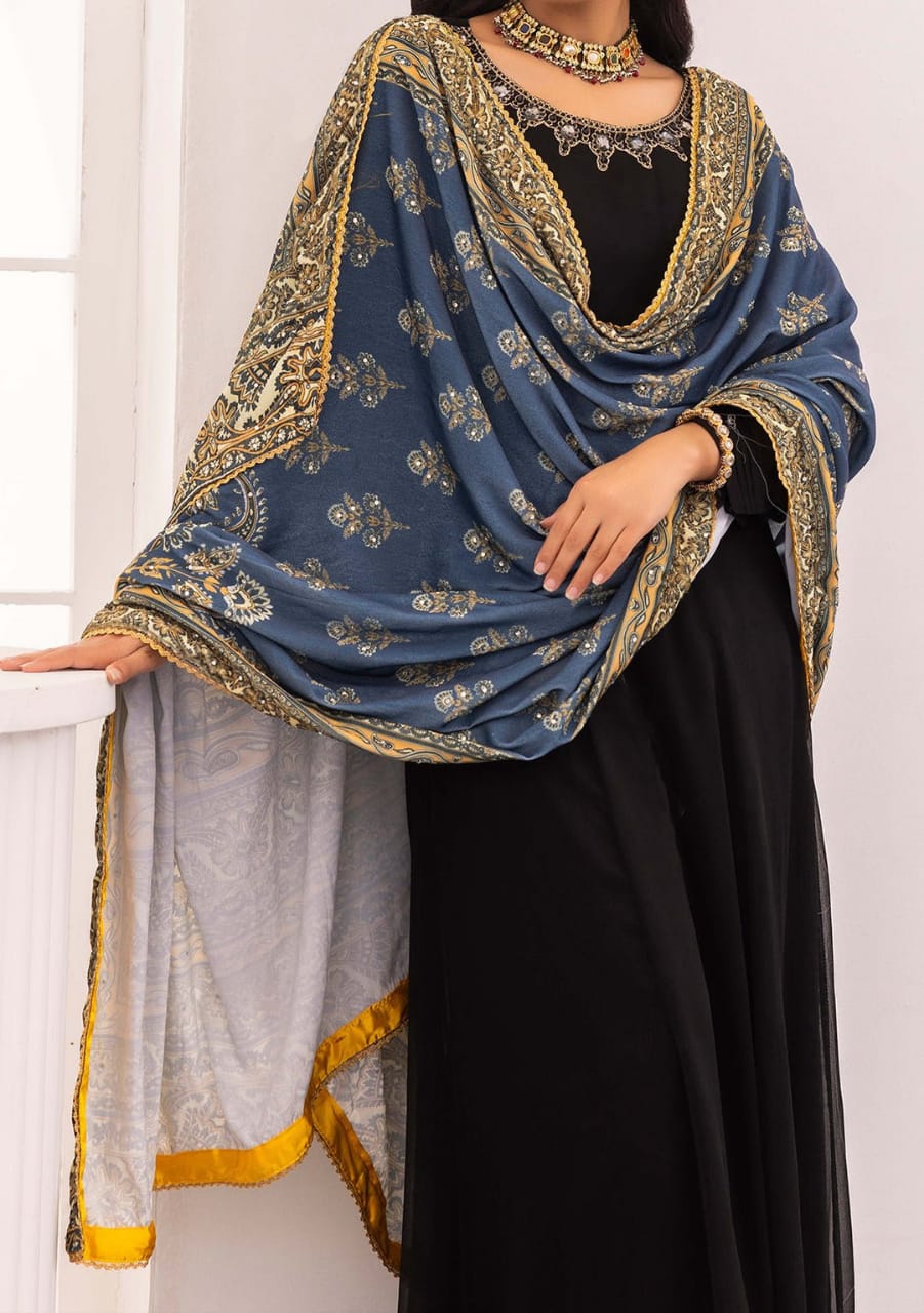 Velvet digital shawl