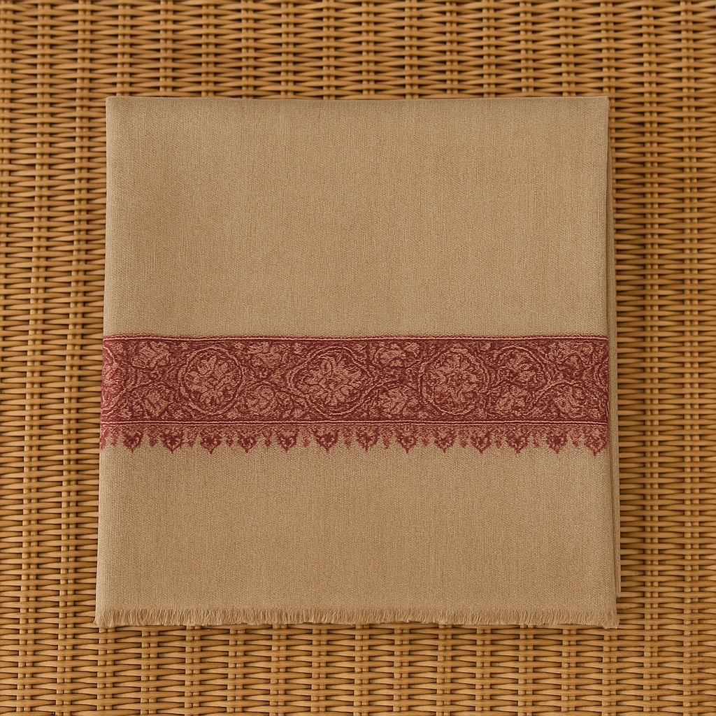 Luxury Striped Pashmina Printed Shawl