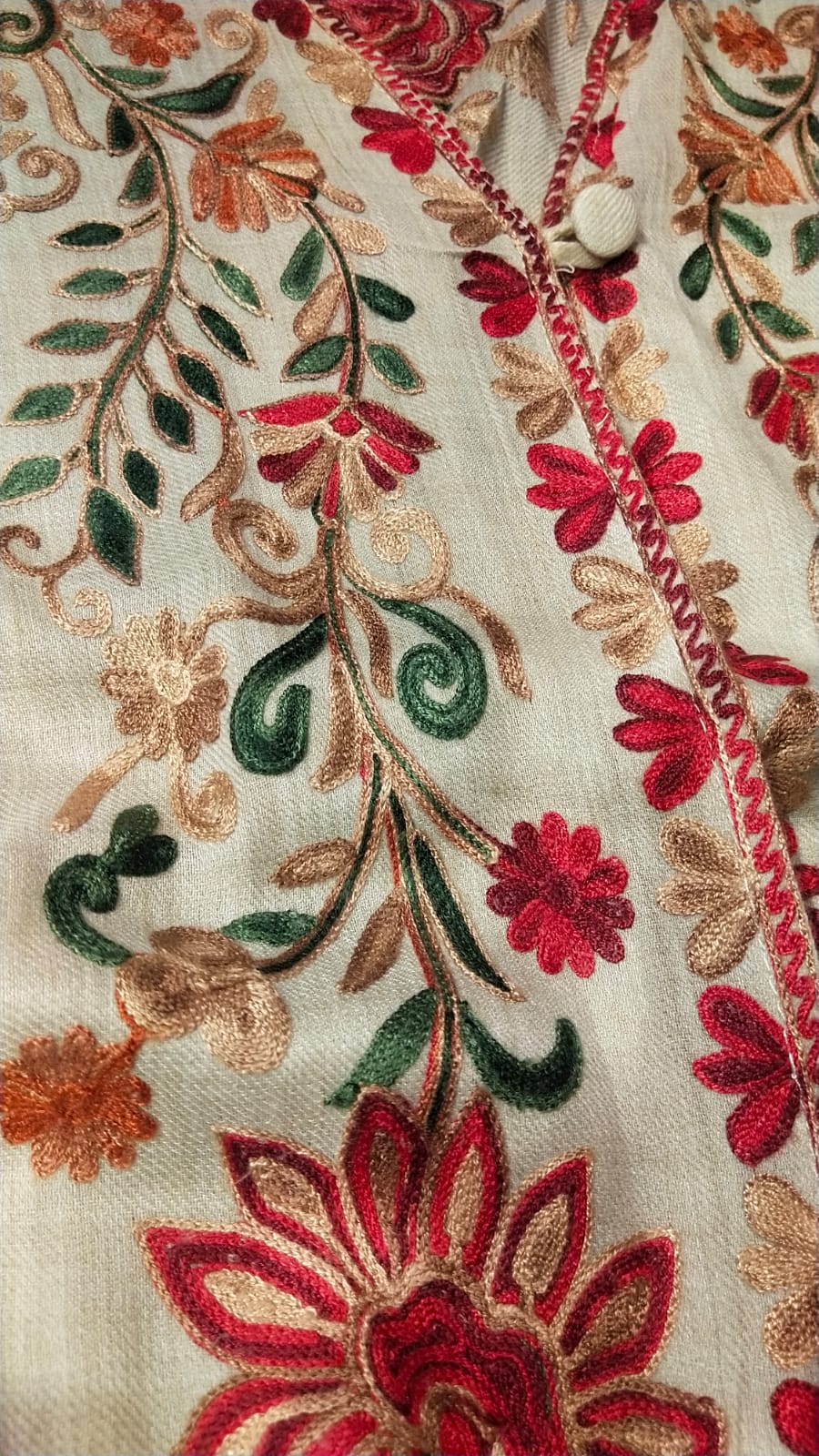 Embroidered Pashmina Kaftan