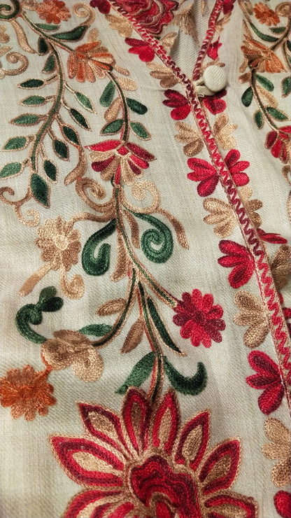 Embroidered Pashmina Kaftan