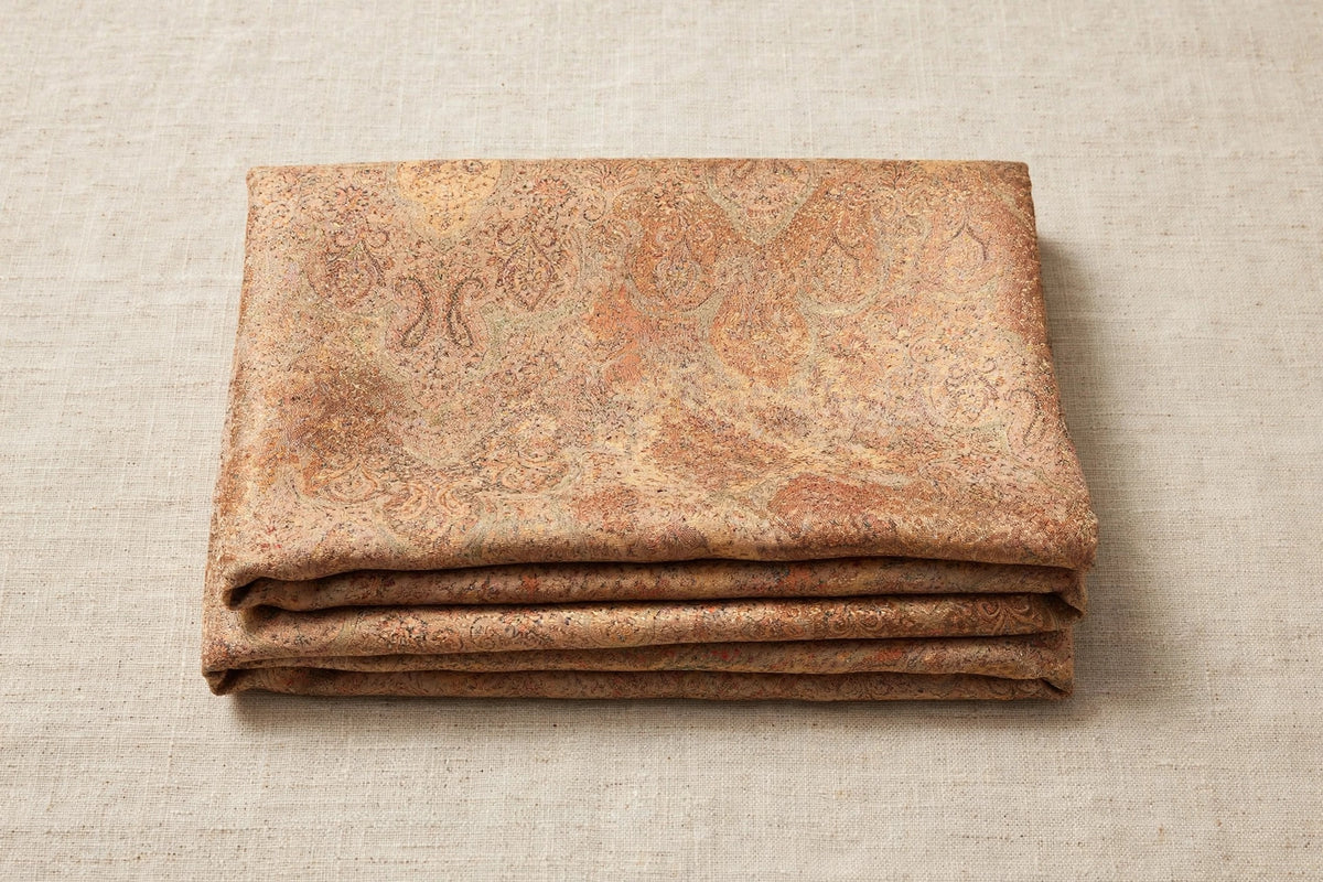 Reversible Kani Silk Zari Shawl - Beige Gold Paisley Pashmina Wrap