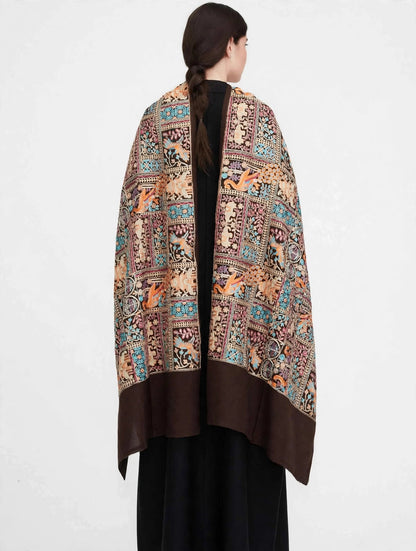 Mastani - Dark Chocolate Brown Heavily Embroidered
