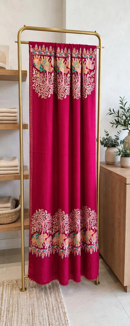 Fuchsia Pashmina Shawl