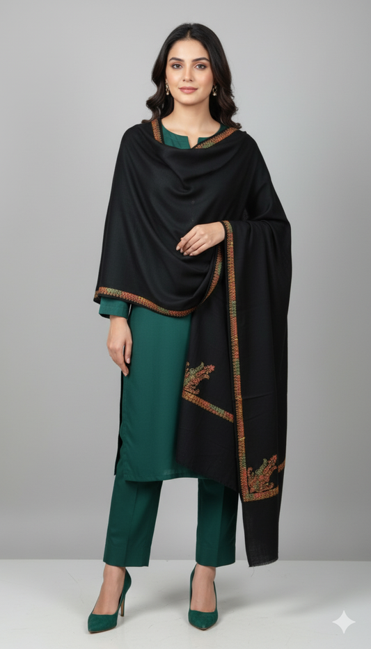 Black Pashmina Shawl