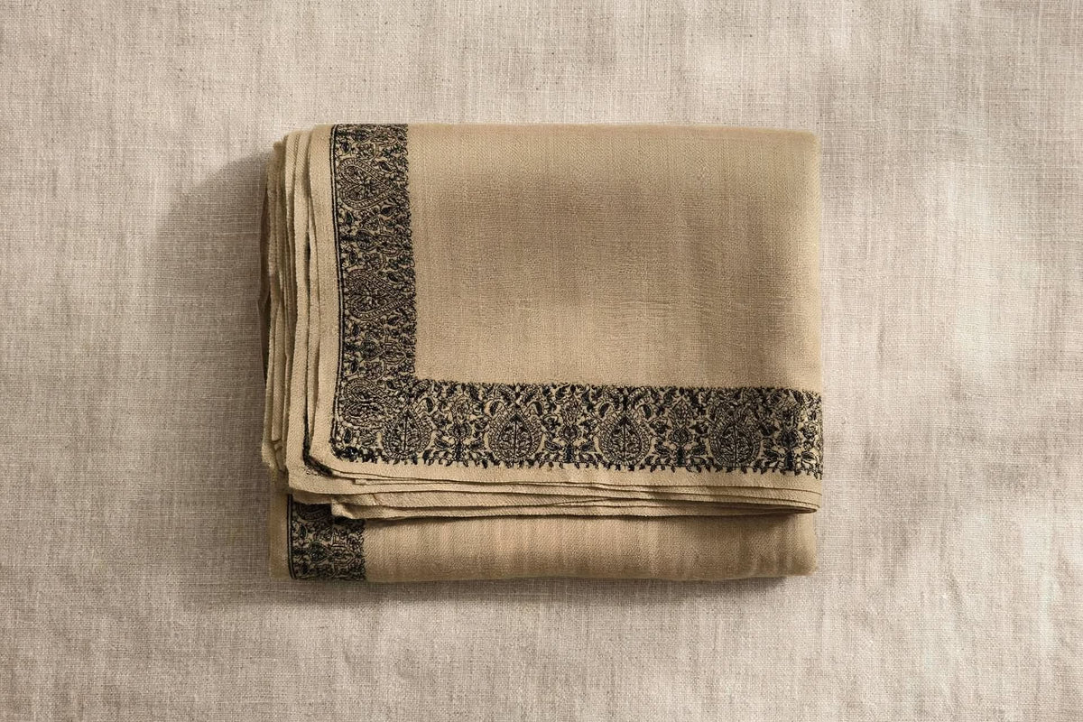 Sozni Embroidered Border Pashmina