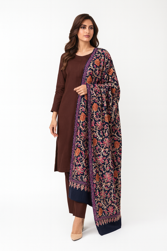 Kalamkar Embroidered shawl