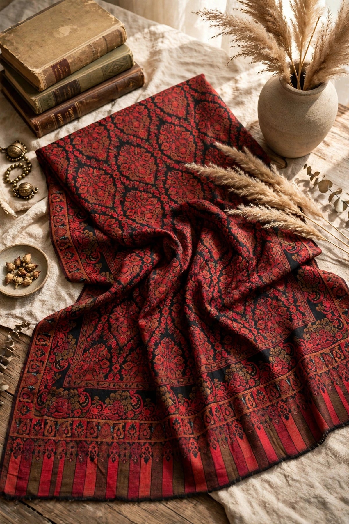 Kani weave shawl