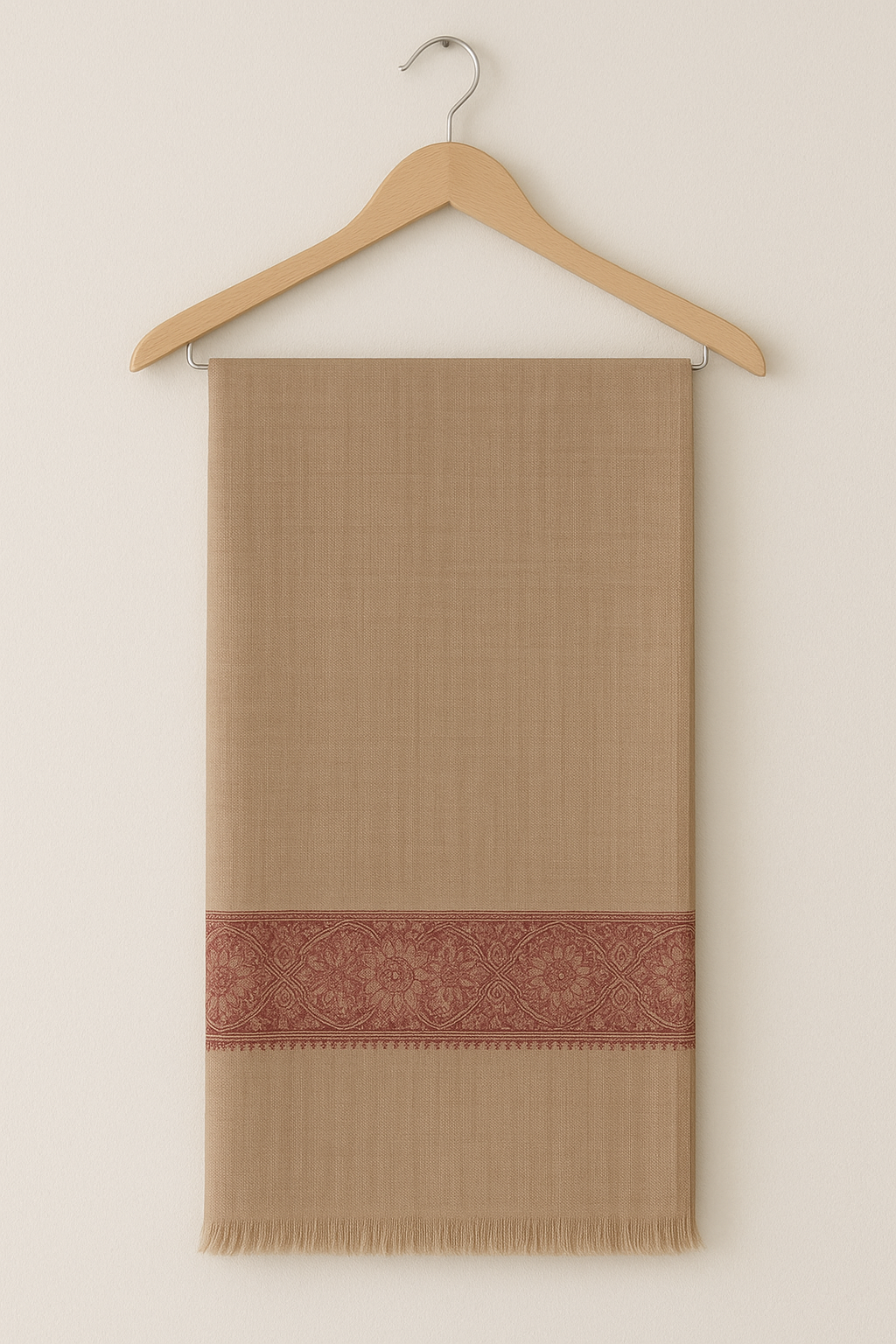 Luxury Striped Pashmina Printed Shawl