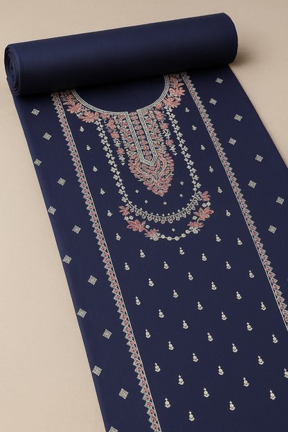 Midnight Bloom – Embroidered Lawn 2-Piece Suit