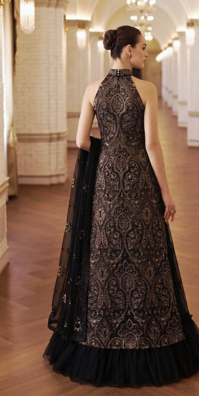 Elegant Bareeze Embroidered Net