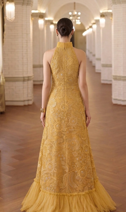 Sun-Kissed Floral Laser-Cut Appliqué