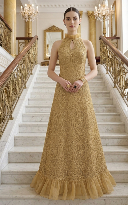 Cream Embroidered