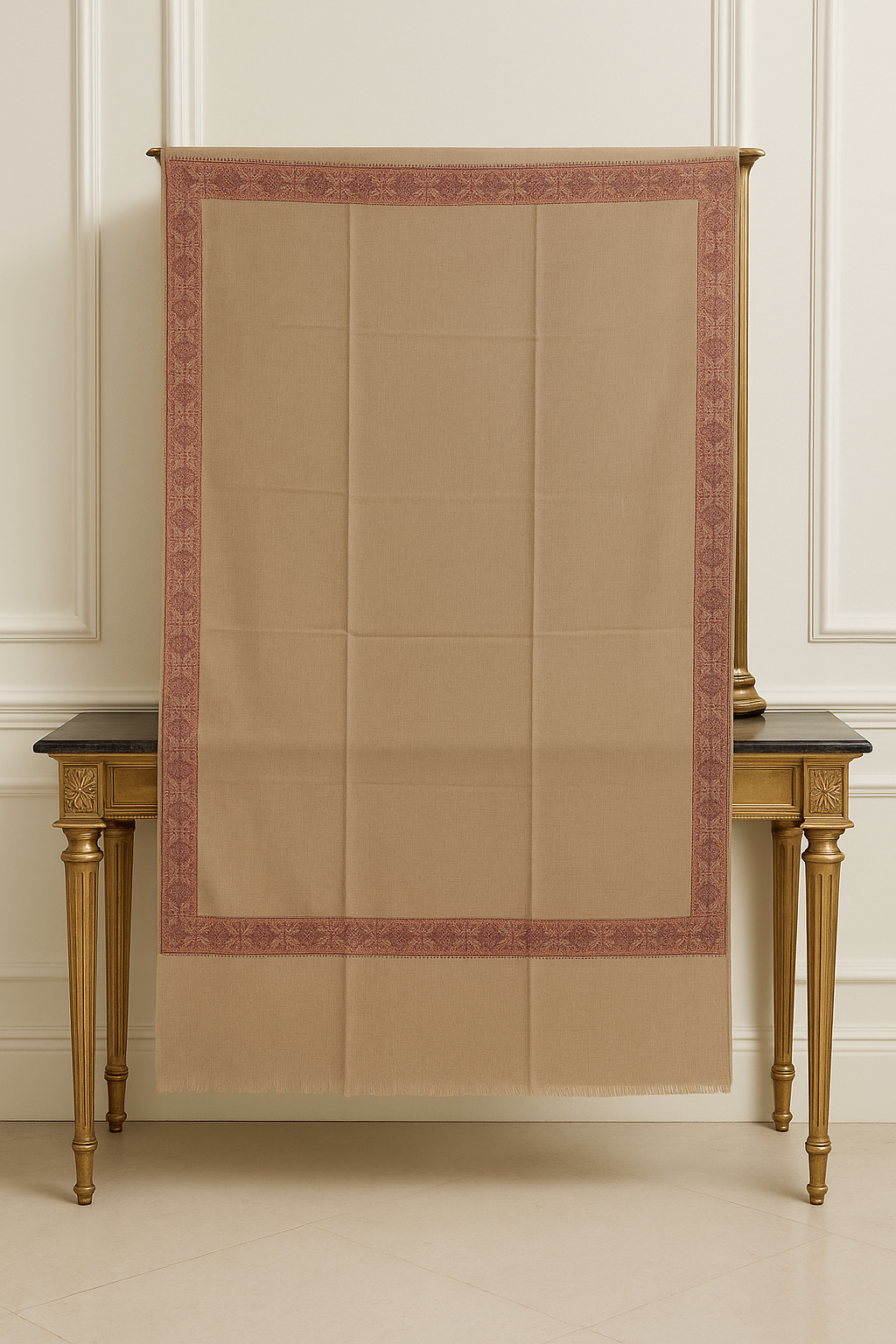 Luxury Striped Pashmina Printed Shawl