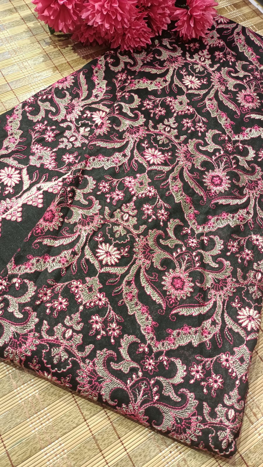 Karandi embroidered shawl