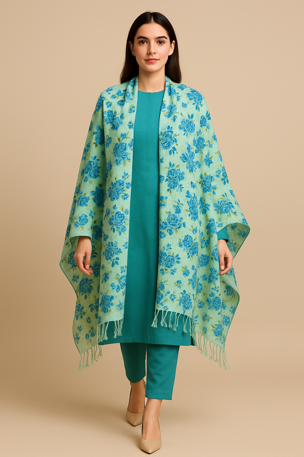 Floral Printed Pashmina Shawl  Soft, Elegant & Timeless