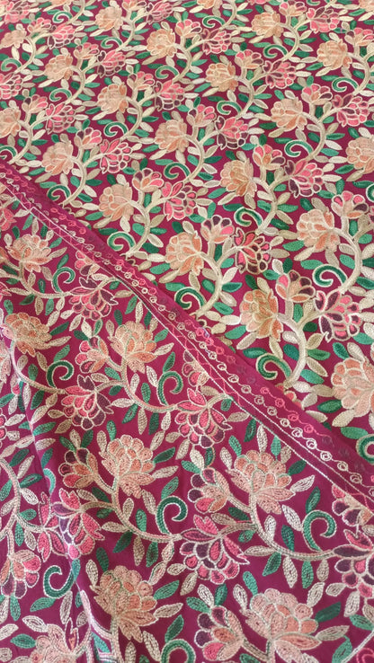 Aari Embroidered Pashmina Shawl