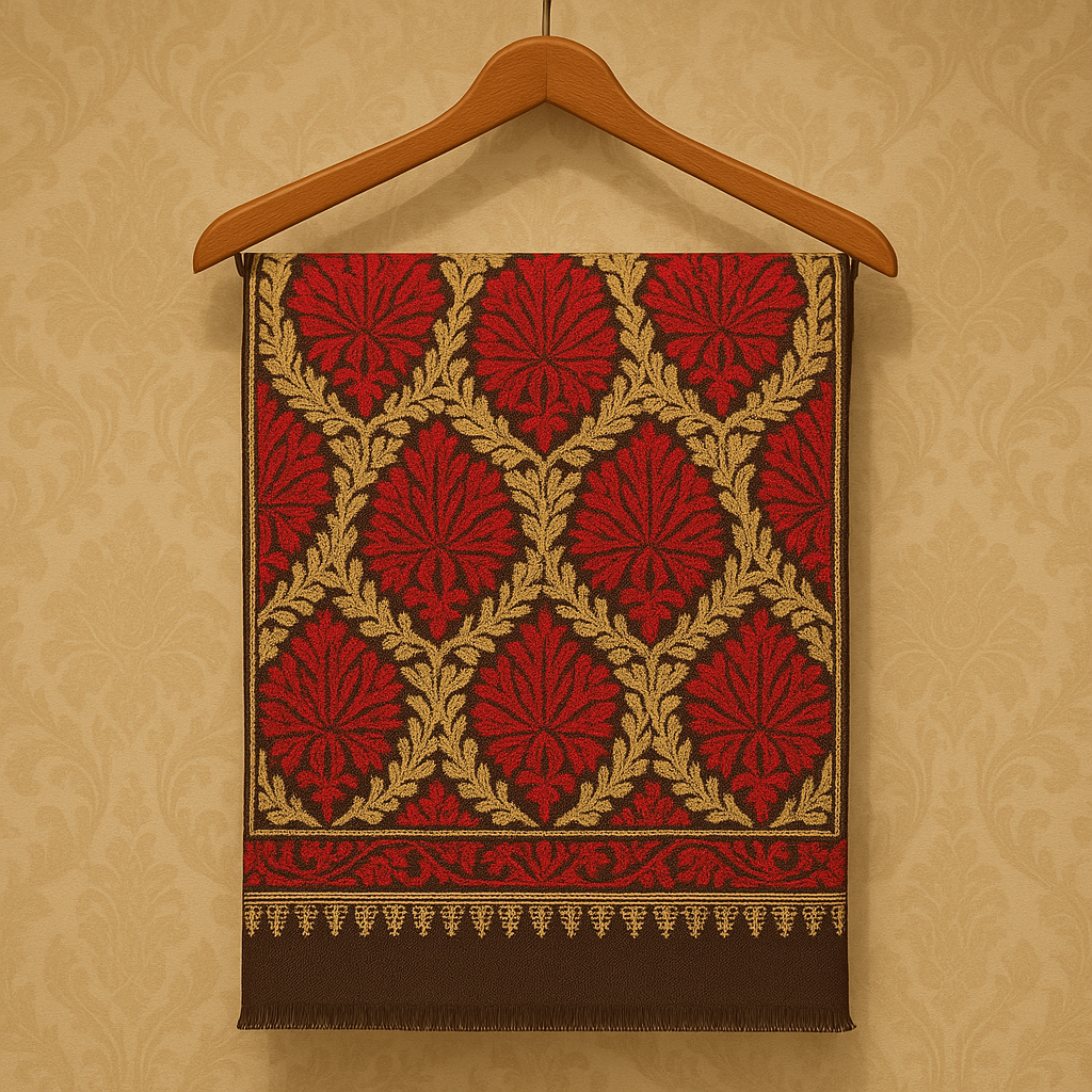 Luxury Aari Embroidery Pashmina Shawl