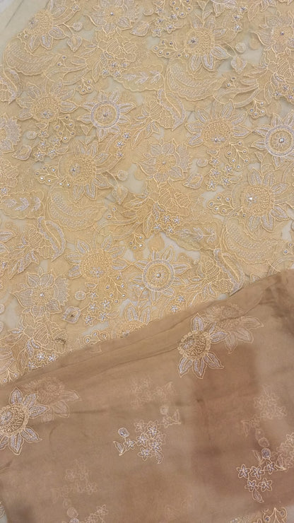 Sun-Kissed Floral Laser-Cut Appliqué