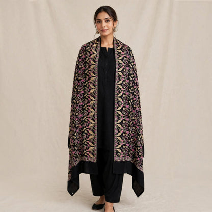 Pashmina Shawl with Papier Mâché Embroidery