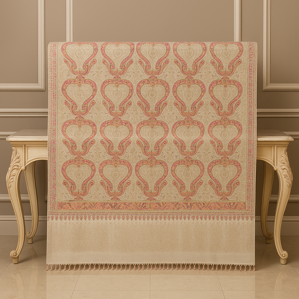 Luxurious embroidered pashmina shawl