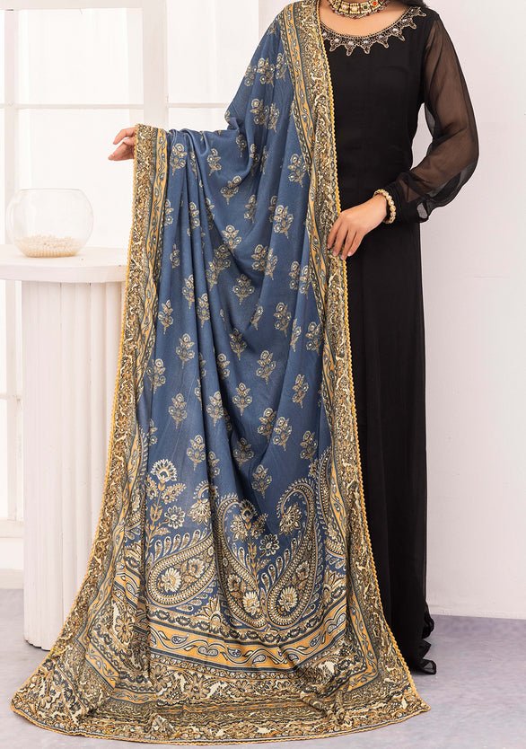 Velvet digital shawl