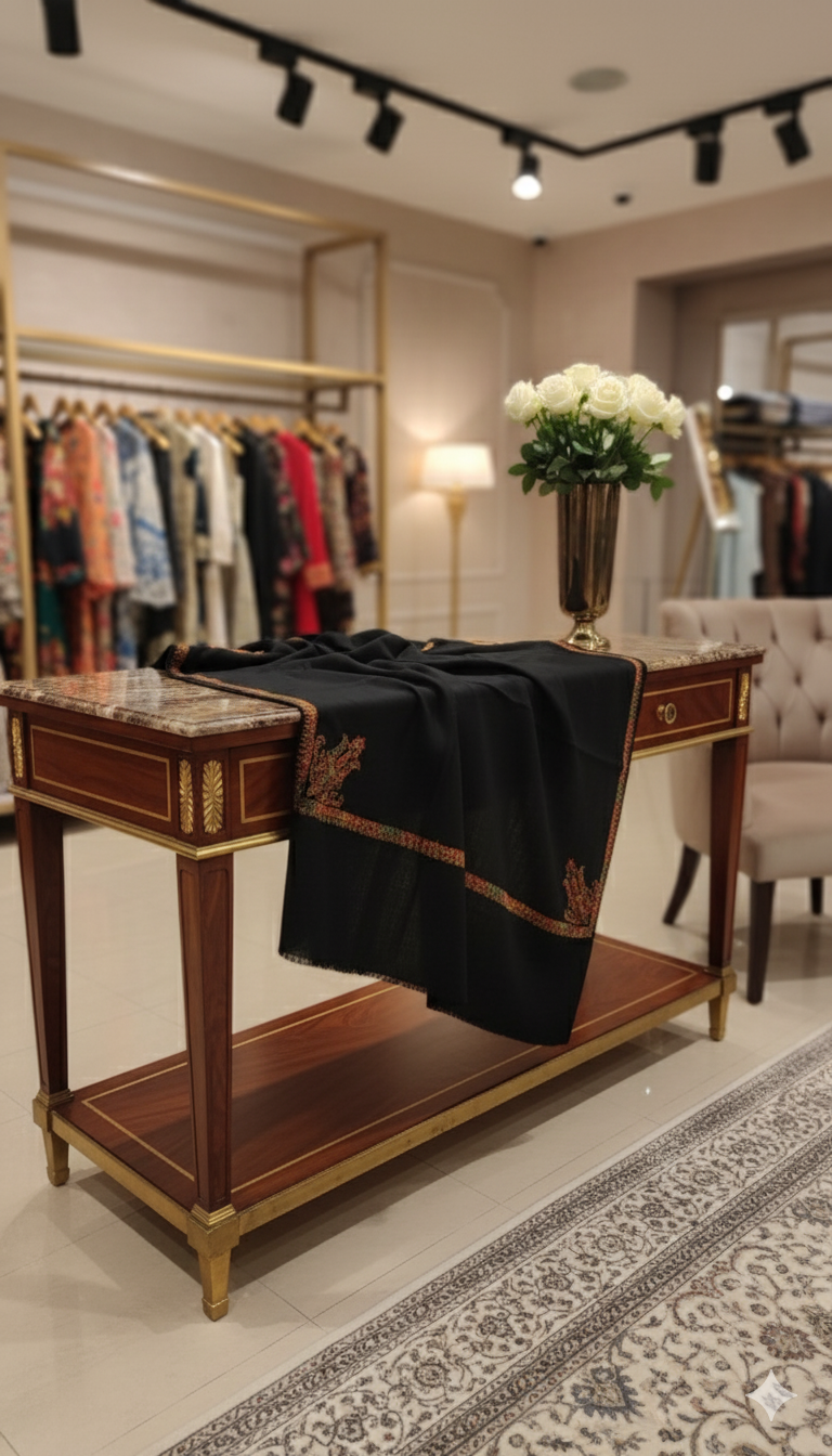 Black Pashmina Shawl