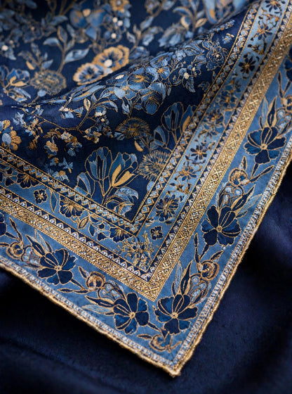 Noor-e-Kashmir - Handwoven Pure Pashmina Kani Shawl | Authentic Kashmiri Jamawar