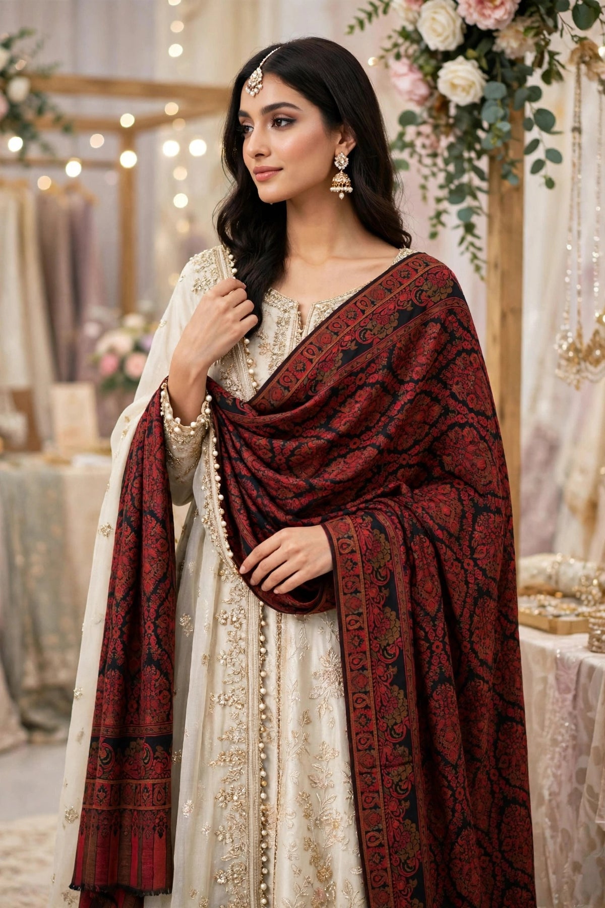 Kani weave shawl