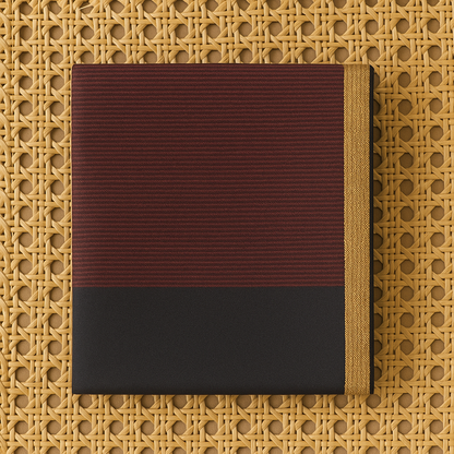 Maroon Striped Pashmina Shawl with Golden Border & Black Base