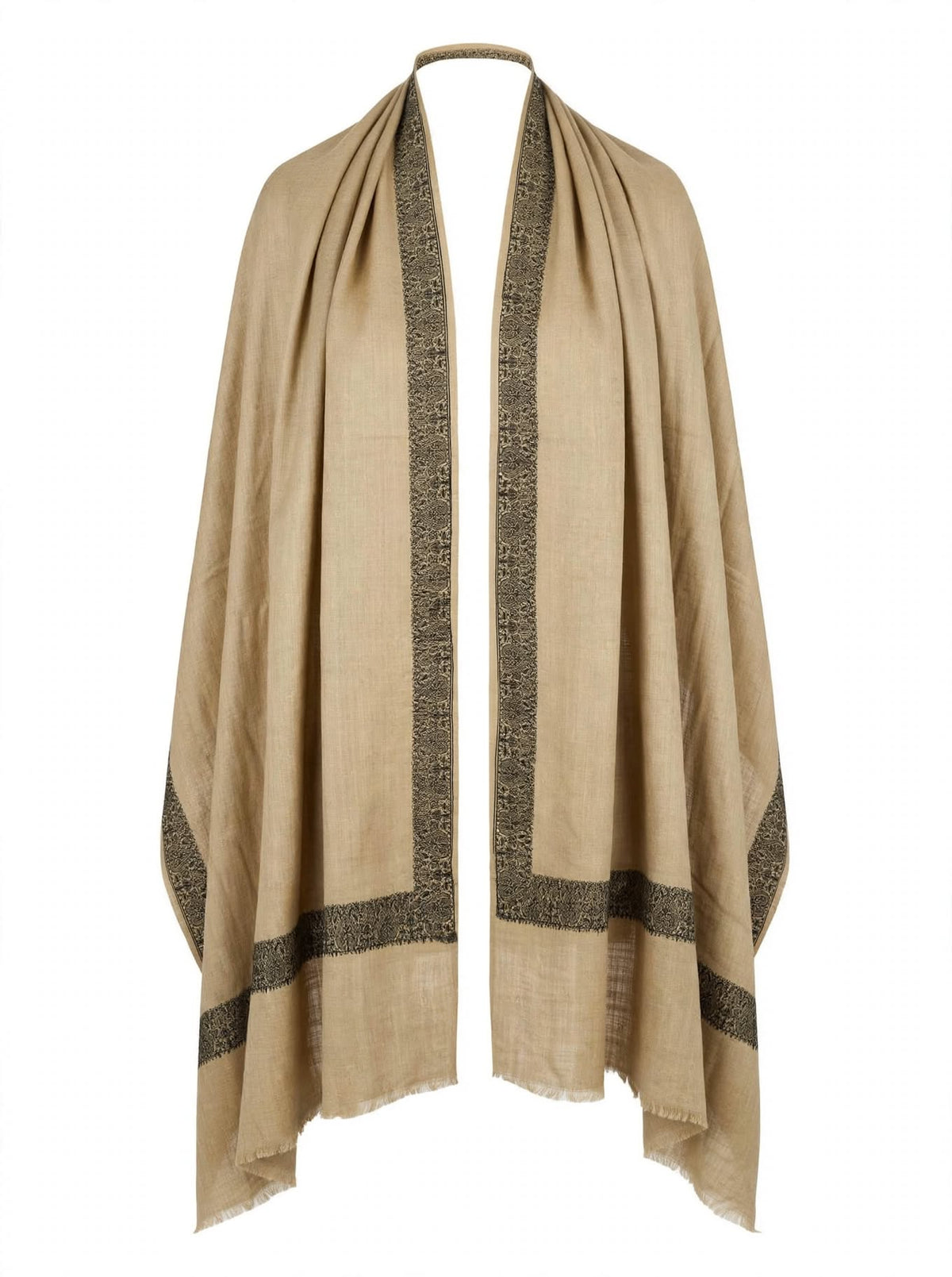 Sozni Embroidered Border Pashmina