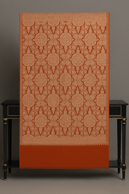 Luxury Pashmina Shawl  Handcrafted Aari Embroidery