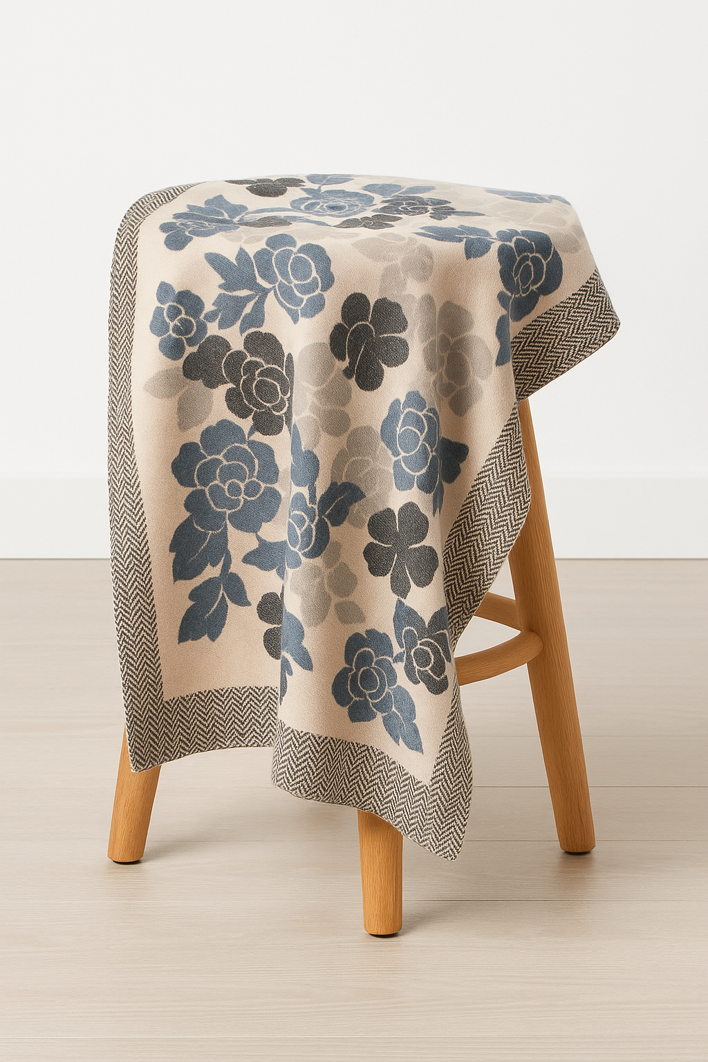 Floral Wool Printed Stoler  Elegant Warmth for Every Occasion