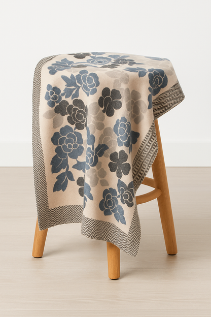 Floral Wool Printed Stoler  Elegant Warmth for Every Occasion