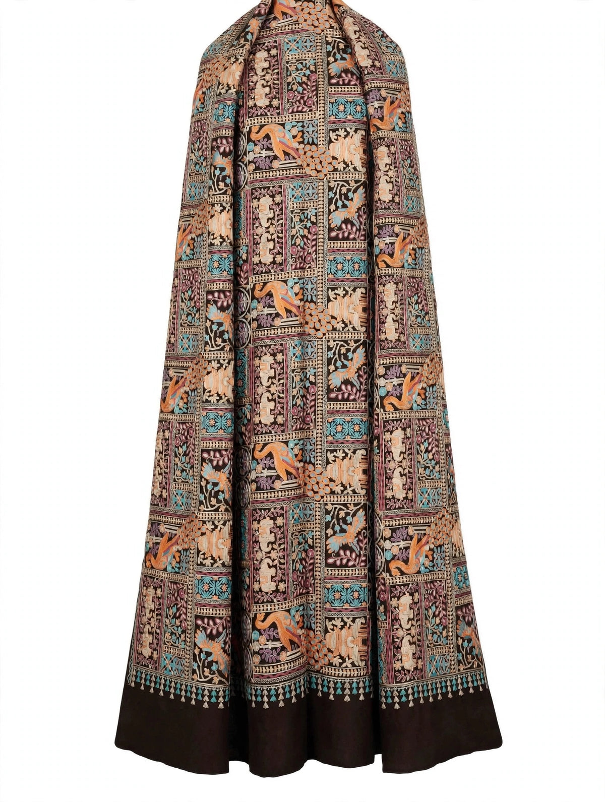 Mastani - Dark Chocolate Brown Heavily Embroidered