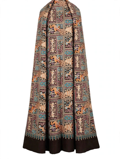Mastani - Dark Chocolate Brown Heavily Embroidered