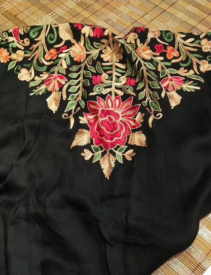Luxurious Embroidered Pashmina Kaftan