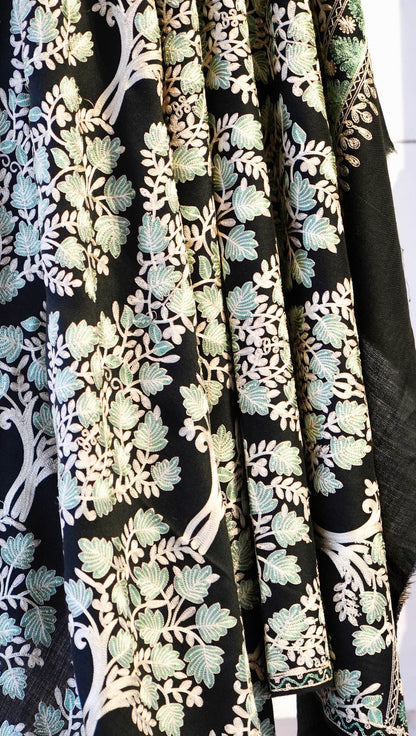 Pashmina Shawl Tree Motif Design