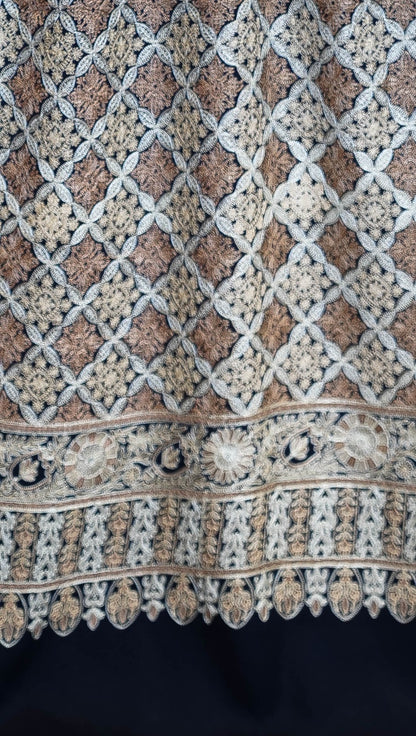 Luxury Nalki Embroidered Pashmina Shawl