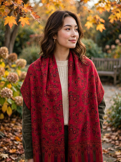 Kani weave shawl