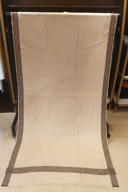 Luxury Pashmina Jacquard Border Shawl  Timeless Elegance