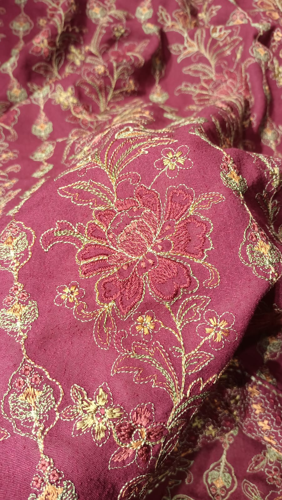 Karandi embroidered shawl