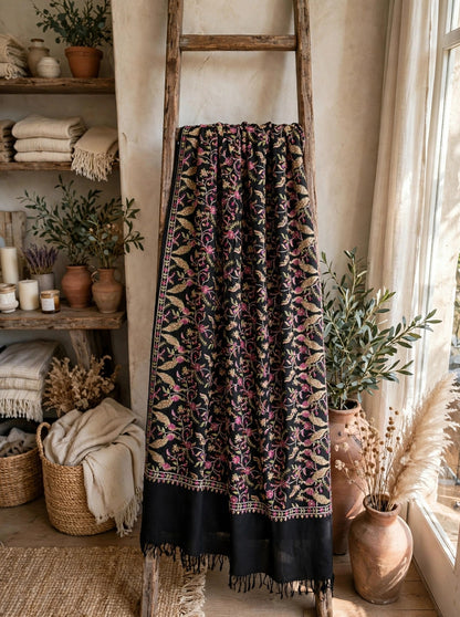 Pashmina Shawl with Papier Mâché Embroidery