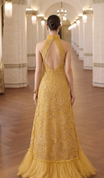 Sun-Kissed Floral Laser-Cut Appliqué