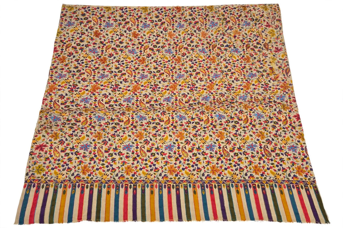 Kalamkari printed Floral & Paisley Pattern Wrap