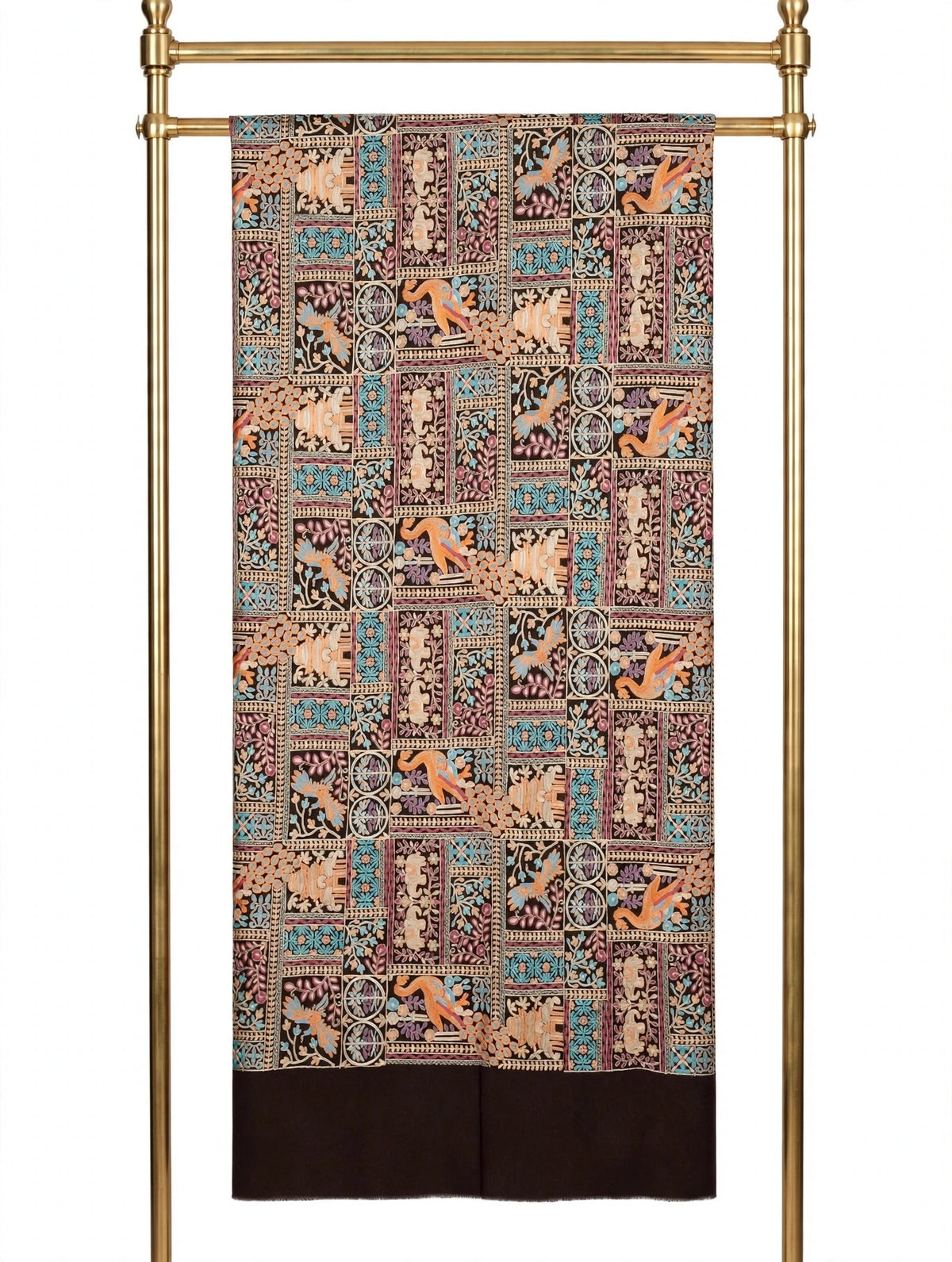 Mastani - Dark Chocolate Brown Heavily Embroidered