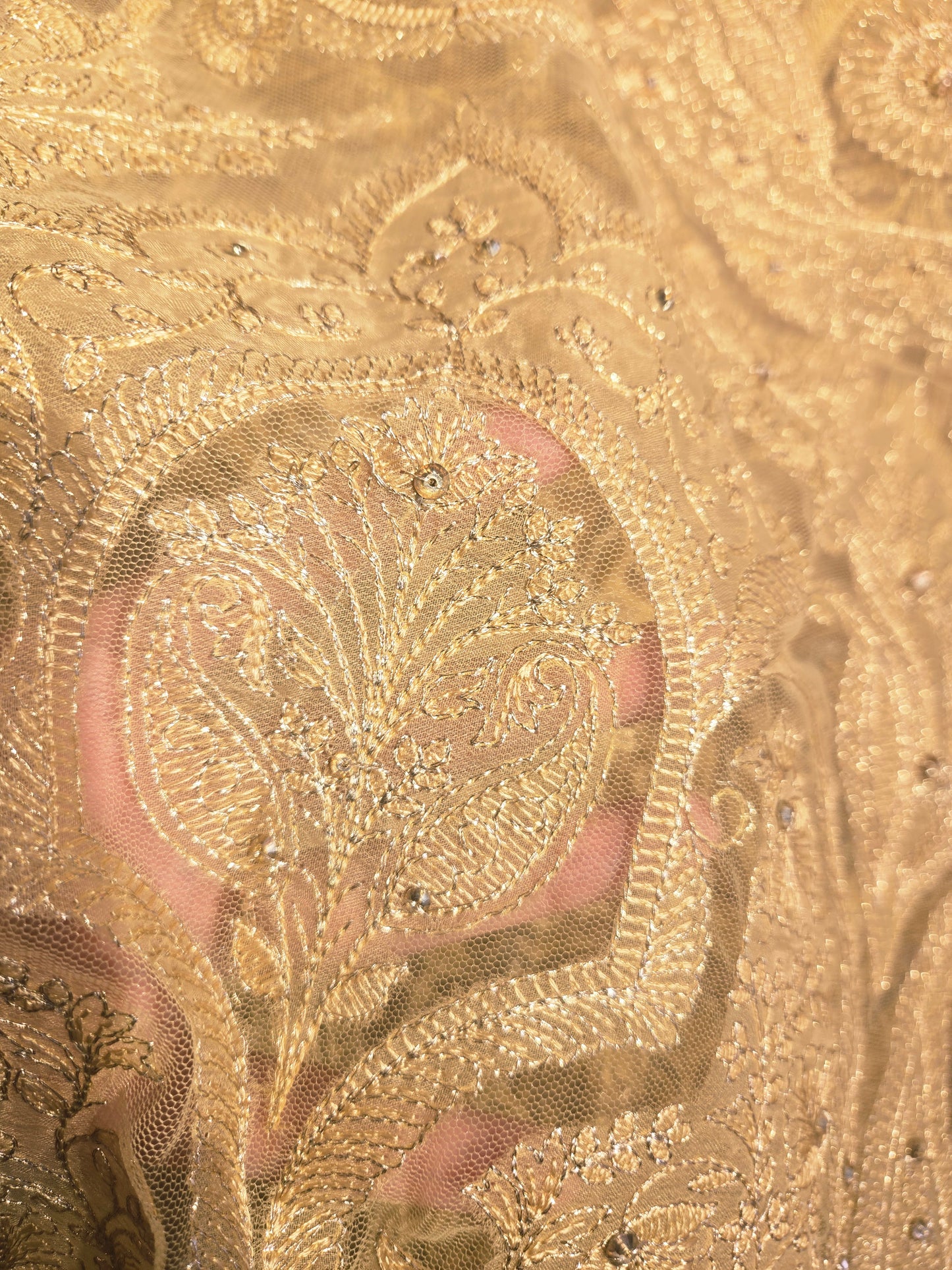 Cream Embroidered