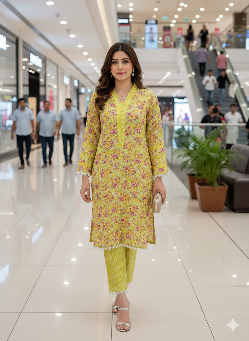 2-piece cotton ready-to-wear set